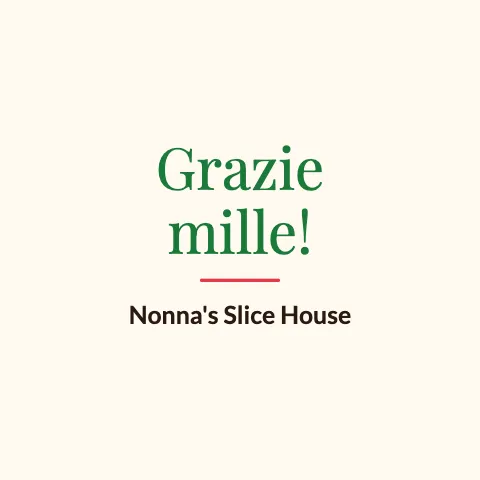 Pizzeria thank you coaster template