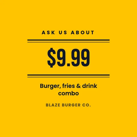 Burger joint deal coaster template