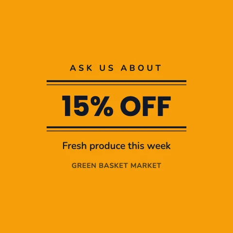 Grocery & market deal coaster template
