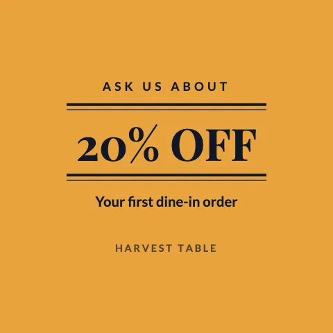 Restaurant deal coaster template
