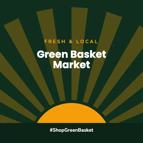 Grocery & market sunrise coaster template