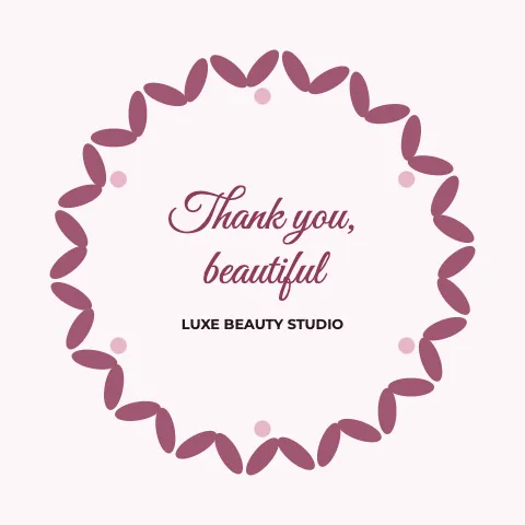 Salon & spa wreath coaster template