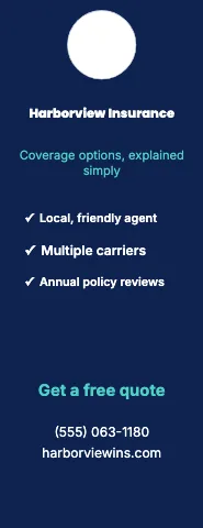 Insurance agency services door hanger template