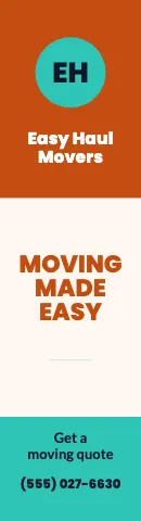 Moving company colour blocks flag template