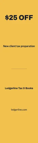 Accounting & tax offer flag template