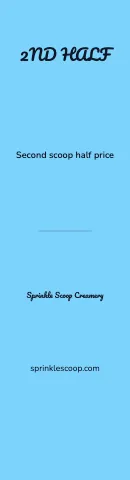 Ice cream shop offer flag template
