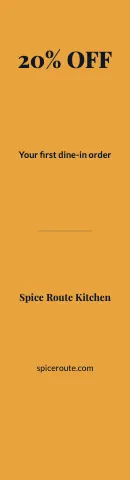 Indian restaurant offer flag template