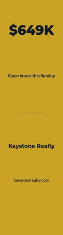 Real estate offer flag template