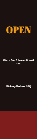 BBQ smokehouse open flag template