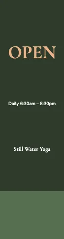 Yoga studio open flag template