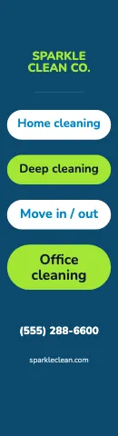 Cleaning services service pills flag template