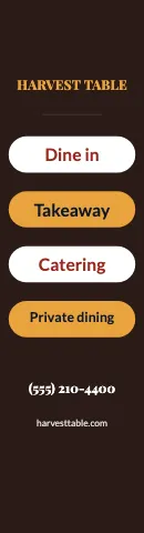 Restaurant service pills flag template