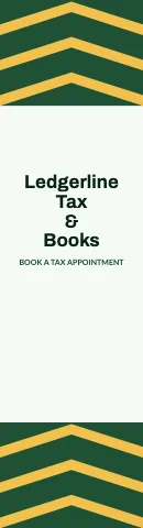 Accounting & tax chevrons flag template