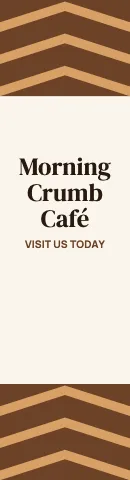 Café & bakery chevrons flag template