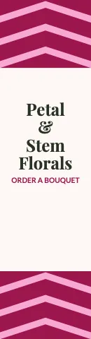 Florist chevrons flag template