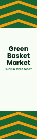 Grocery & market chevrons flag template
