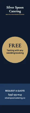 Catering offer circle flag template