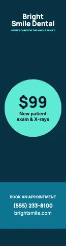 Medical & dental offer circle flag template