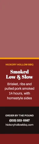 BBQ smokehouse photo top flag template
