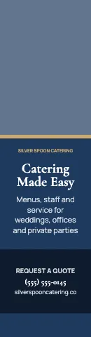 Catering photo top flag template