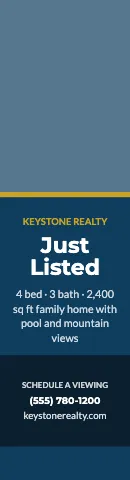 Real estate photo top flag template