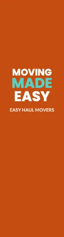 Moving company stacked words flag template