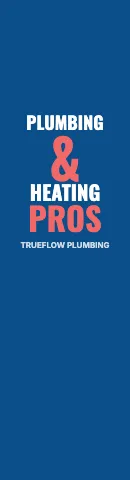 Plumbing & HVAC stacked words flag template