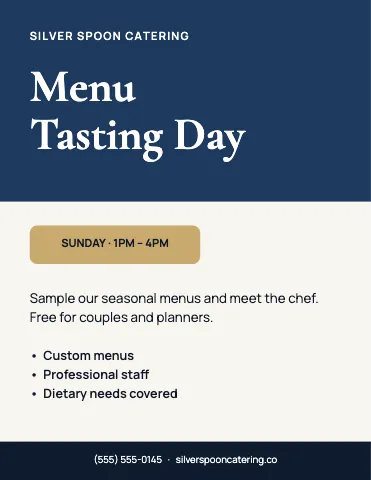 Catering event flyer template