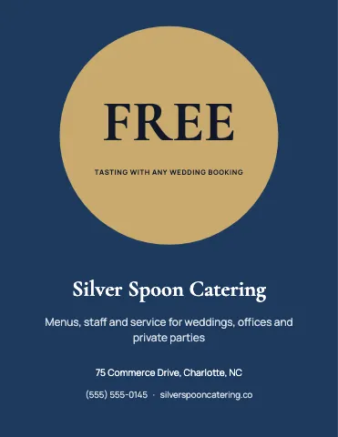 Catering big offer flyer template