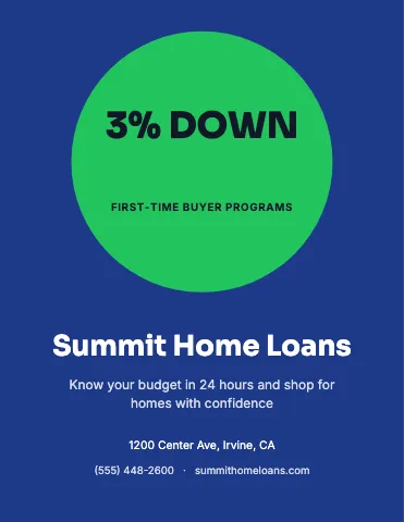 Mortgage & lending big offer flyer template