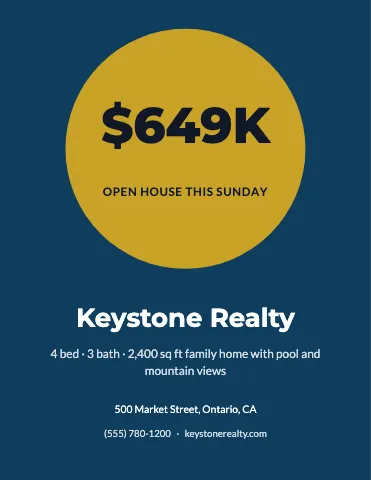 Real estate big offer flyer template