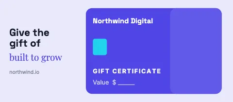 Tech & agency card style gift certificate template