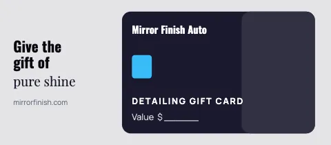 Auto detailing card style gift certificate template