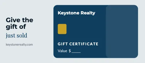 Real estate card style gift certificate template