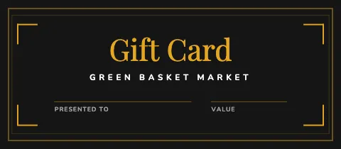 Grocery & market black & gold gift certificate template