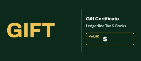 Accounting & tax giant gift gift certificate template