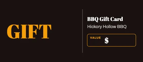 BBQ smokehouse giant gift gift certificate template