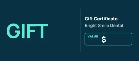 Medical & dental giant gift gift certificate template