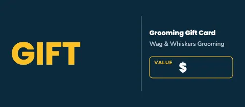 Pet grooming giant gift gift certificate template