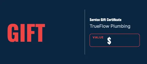Plumbing & HVAC giant gift gift certificate template
