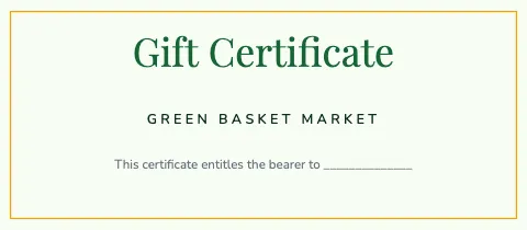 Grocery & market elegant gift certificate template