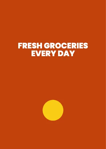 Indian grocery bold greeting card template