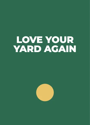 Landscaping bold greeting card template