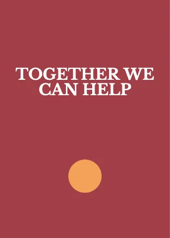 Nonprofit & charity bold greeting card template