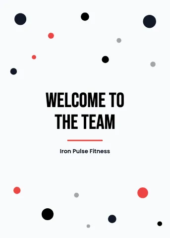 Fitness & gym confetti greeting card template