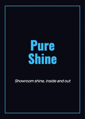 Auto detailing framed greeting card template