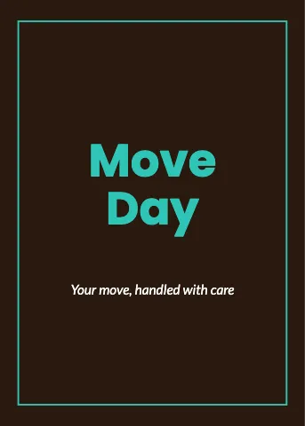 Moving company framed greeting card template