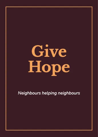 Nonprofit & charity framed greeting card template