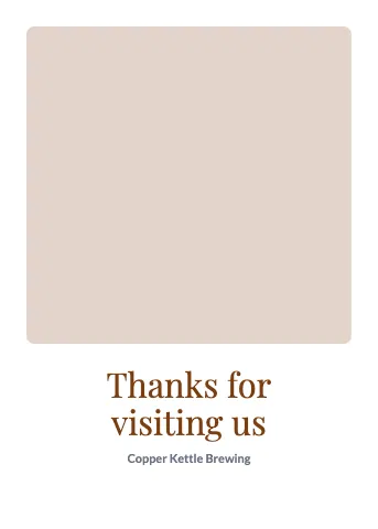 Brewery & bar photo greeting card template