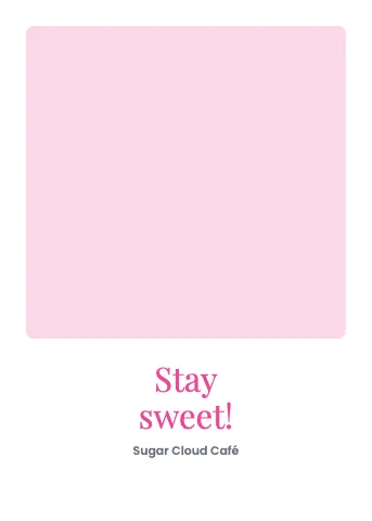 Desserts & boba photo greeting card template